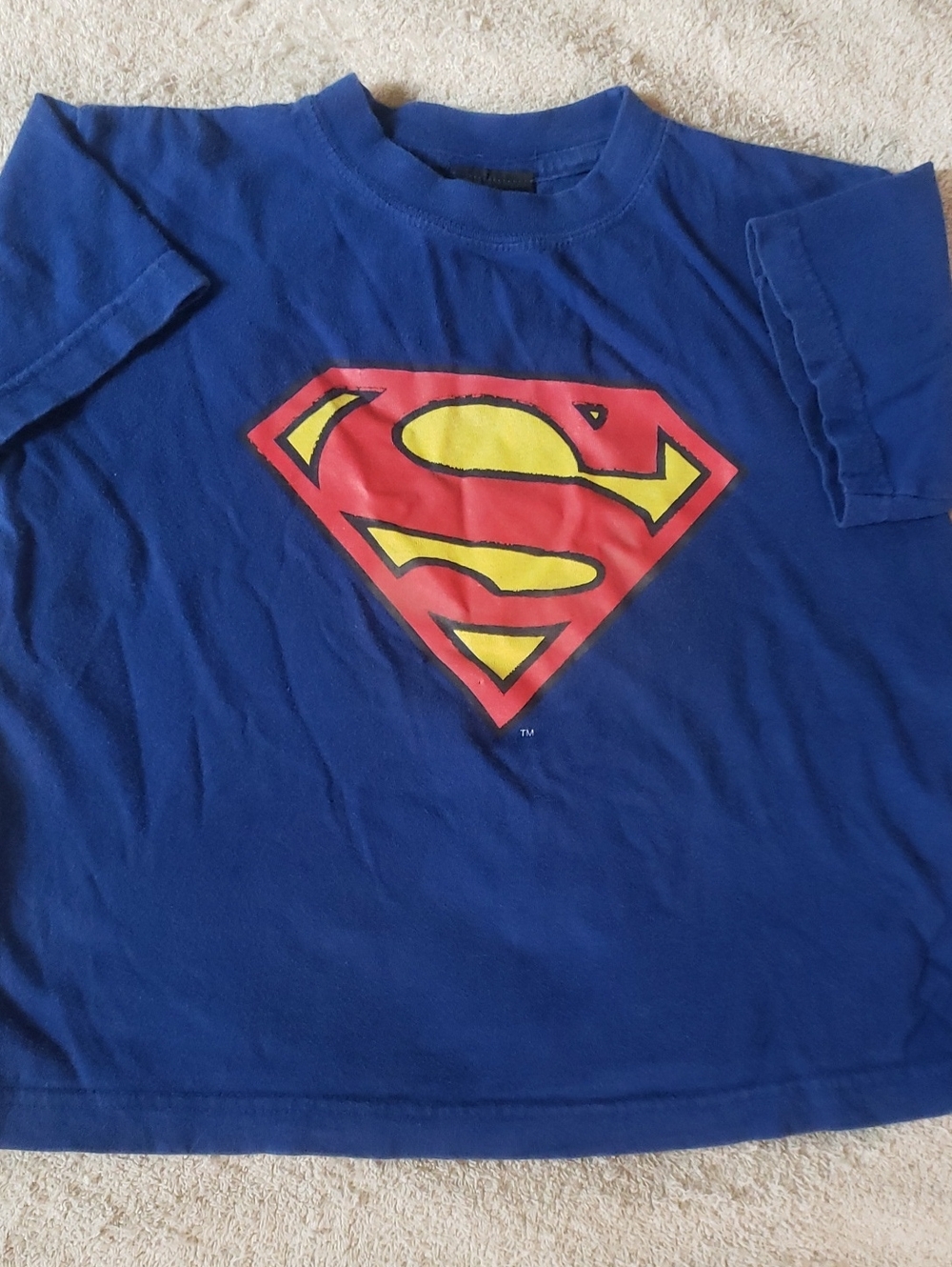 🔥4 For $20 - Superman Logo Blue Graphic Tee